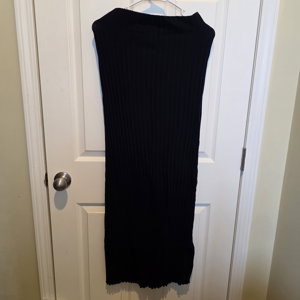 Cotton Citizen Black Ribbed Maxi Skirt - Picture 3 of 4